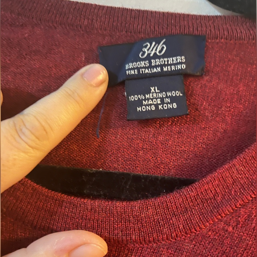 100% Italian Marino Wool Men’s Sweater - Picture 2 of 5